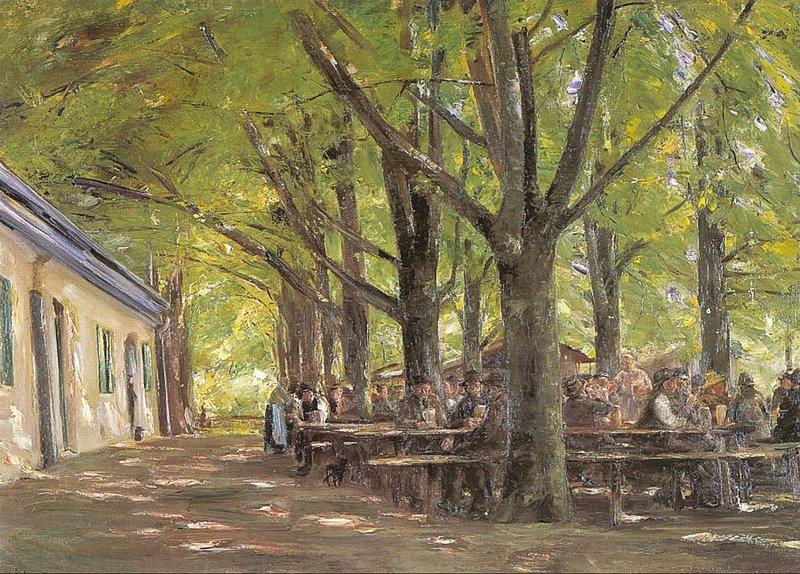 Max Liebermann Country Tavern at Brannenburg oil painting image